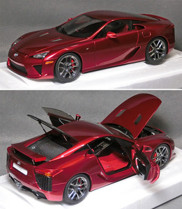 1/18スケール　レクサス LFA（パールレッド）　*オートアート　*品番78853　　*04