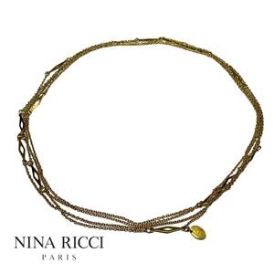 NINARICCI ニナリッチ ロープネックレス ゴールドカラー 208cm