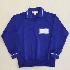 新品 C-ST-3891 (埼玉県 松伏) サイズ150/長袖/ブルー/カネマス/体操服/ジャージ/名札青/小学校/中学校/高校