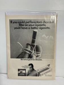 1968年6月7日号LIFE誌広告切り抜き【tareyton/タバコ】アメリカ買い付け品60sビンテージUSAインテリア喫煙