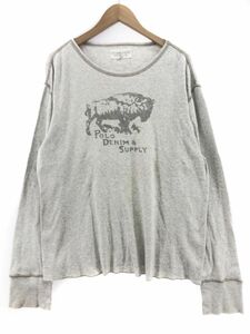 Ralph Lauren ラルフローレン プリント カットソー sizeXL/ライトグレー ■◇ ☆ dha7 メンズ