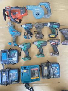 makita　マキタ　MUC254D　充電式チェンソー, 7.2-18V　急速充電器　DC18RC, DC14RA, …セットまとめて売る