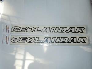 GEOLANDAR ジオランダー　ステッカー　黒　（M）２枚セット