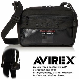 AVIREX ショルダーバッグ サコッシュ メンズ 7987205 アヴィレックス ブランド 正規品 アビレックス AX2005 クロ 新品 1円 スタート