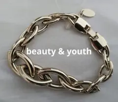 【未使用タグ付き】beauty & youth 変形チェーンブレスレット