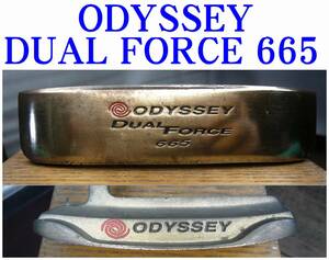 [p90] ODYSSEY オデッセイ DUAL FORCE 665 パター 34インチ スチールシャフト デュアルフォース
