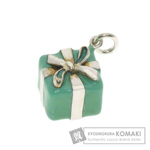 TIFFANY&Co. ティファニー ギフトボックス エナメル ペンダントトップ シルバー レディース 中古