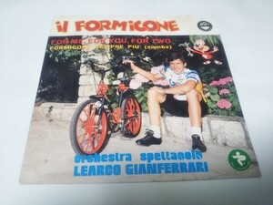 【EPレコード】IL　FORMICONE　CANTANO LRARCO