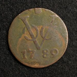 KM#111.1/オランダ領東インド VOC DUIT銅貨（1789）ユトレヒト・ミント[E1133] コイン,蘭印,インドネシア