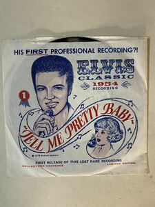 ELVIS PRESLEY TRIBUTE SONGS 1954 ELVIS classic TELL ME PRETTY BABY 7inch EP 検ロカビリー　ロックンロール　エルヴィスプレスリー