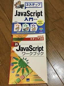 美品【まとめ売り】3ステップでしっかり学ぶJavaScript入門/新JavaScriptワークブック★大津真,相澤裕介★USED