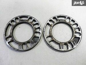 社外 ホイール スペーサー 5穴 4穴 5H 4H PCD 100 114.3 マルチ 約10mm ハブ径約75mm 2枚セット 即納 ツライチ セッティングに