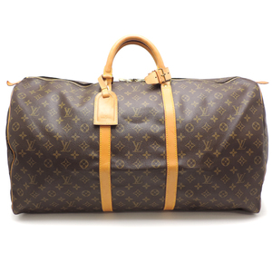 ［飯能本店］LOUIS VUITTON LV ルイ・ヴィトン キーポル 60 M41422 ボストンバッグ モノグラム エベヌ (ブラウン系) DH79206