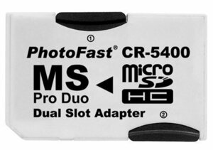 SDHC microSD デュアルアダプタ PSP 対応 CR-5400！送料無料！