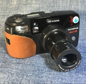 オリンパス OLYMPUS OZ110 ZOOM フイルムカメラ 本革グリップ