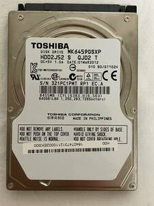TOSHIBA SATA HDD 640GB 東芝 MK6459GSXP