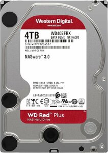 WD HDD 内蔵ハードディスク 3.5インチ 4TB WD Red WD40EFRX SATA3.0 5400rpm 64MB 3年保証