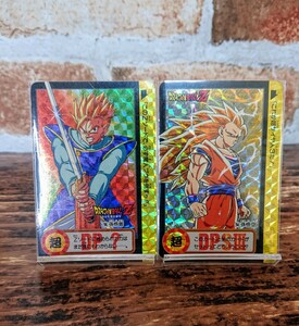 超希少 究極博 限定 ドラゴンボール カードダス 本弾 10億枚突破記念 キラ カード 疑似角 孫悟空 孫悟飯 No.154 No.155