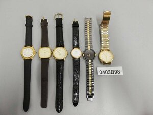 0403B98　腕時計　ジャンク品　おまとめ　SEIKOセイコー　CITIZENシチズン　イブサンローラン　など　※1点ベルト劣化有り