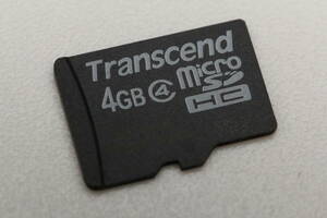 4GB microSDHCカード Transcend トランセンド