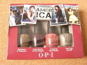 送料無料●限定廃盤● OPI● Touring America コレクション　●ミニ４本セット T28 T26 T24 T31