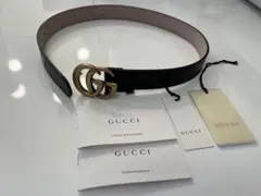 新品未使用 GUCCI ダブルGベルト チルドレン※バックルとベルト裏部分訳あり