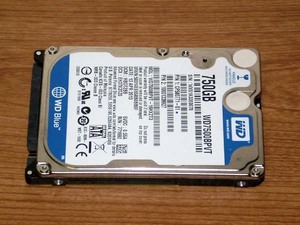 ★ 750GB ★ Western digital Blue 【 WD7500BPVT 】 稼働少 ★871