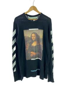 OFF-WHITE◆DIAG MONALISA L/S TEE/長袖Tシャツ/L/コットン/OMAB001S18001012