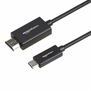 ベーシック USB-C-HDMIケーブルアダプタ プレミアムアルミニウム Thunderbolt 3対応 4K@60Hz 1.8m