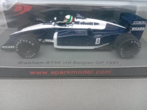 SparkModelスパークモデル 1/43 Brabham ブラバム BT56 3rd Belgian GP ベルギーGP 1987 A.de.チェザリス S7107