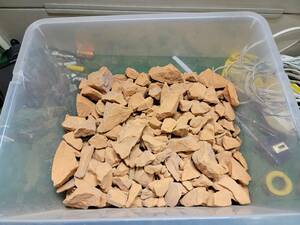 粘土質の土（ブロック状）　ケースの隙間に他出品の物を同梱可能！