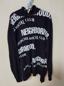 NEIGHBORHOOD ASSC C-HOODED LS BLACK　XL ブラック　NEIGHBORHOOD　　 × ANTI SOCIAL SOCIAL CLUB