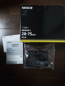 ニコン　Nikon NIKKOR Z 28-75mm f/2.8 元箱　マニュアル　ケース　保証書 、レンズ無し