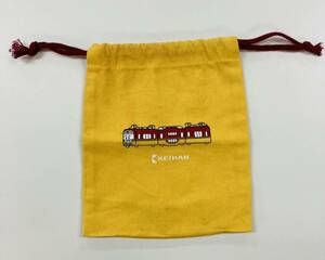 京阪電車　巾着袋　ポーチ　給食袋　鉄道マニア　電車グッズ