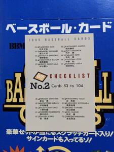 BBM95 (1995年) No.104 チェックリスト 2