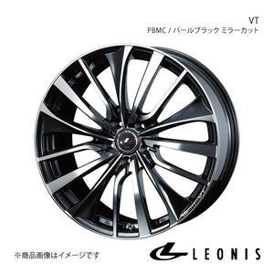 LEONIS/VT ヴェゼル RU1/RU2/RU3/RU4 アルミホイール1本【16×6.5J 5-114.3 INSET52 PBMC(パールブラック ミラーカット)】0036341