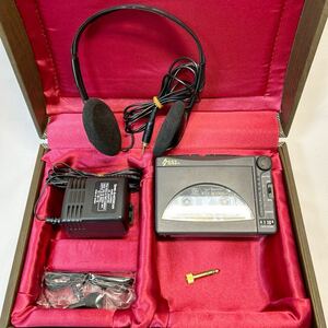 速聴機　Super Listening 4GX-M100R 日本製　SSI Corporation カセットプレーヤー　簡易動作確認済み　ケース付き　現状品