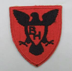 実物 WW2 米陸軍 第86歩兵師団 （ブラックホーク師団）肩章 US ARMY 86TH INFANTRY DIVISION SHOULDER PATCHE エッジカット 3