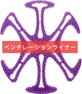  ヘルメット用 ベンチレーションライナー ヘルメットインナー ヘルメットライナー シリコンインナーパッド 紫