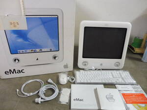 「6035/T7B」 新品 Apple アップル eMac M8577J/A PC パソコン コンピューター 一体型 未使用 元箱付き 通電確認済 長期保管品