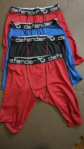 (ディフェンダー)Defender メンズ スポーツ ショート タイツ コンプレッシ アンダーウェア　セット　XL
