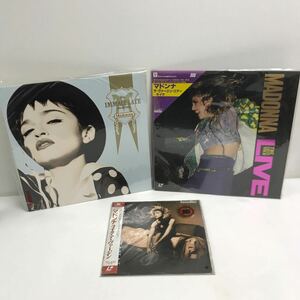 I0423A3 マドンナ MADONNA LD レーザーディスク 3巻セット 音楽 洋楽 / the IMMACULATE COLLECTION / ザ・ヴァージン・ツアー 他