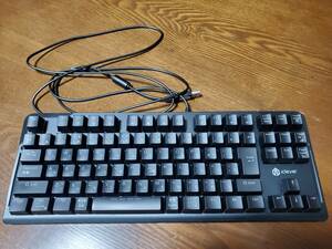 iClever G01 ゲーミングキーボード 赤軸 テンキーレス 日本語配列 有線 91キー メカニカルスイッチ LEDバックライト