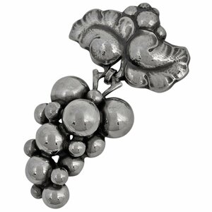 ジョージジェンセン Georg Jensen ムーンライトグレープ ブローチ 葡萄モチーフ ブローチ シルバー925 シルバー レディース 【中古】