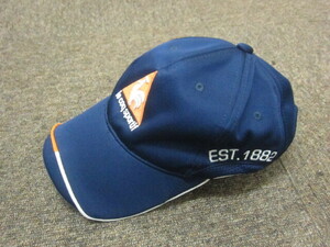 ルコックゴルフ　キャップ　帽子　フリーサイズ　紺オレンジ　ゴルフキャップ　ゴルフハット　スポーツキャップ　大人用　メンズ　03160