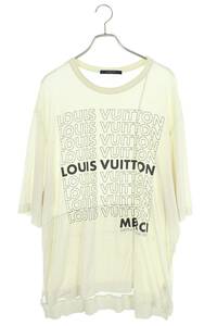 ルイヴィトン LOUISVUITTON RM182M FMB HFY06W サイズ:XXL パッチワークロゴプリントTシャツ 中古 SB01