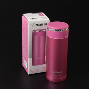 ●470092 【SALE♪】未使用品 象印 ZOJIRUSHI 360ml 水筒 SM-JF36-PM ステンレス マグボトル フローラルピンク 象印マホービン