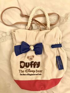 ダッフィー　ダッフルバッグ　2way ショルダーバッグ　トートバッグ　TDS ディズニーシー Duffy