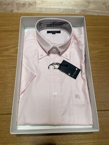 BURBERRY LONDON バーバリーロンドン 半袖シャツ ワイシャツ ピンク系 Sサイズ
