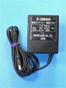 送料無料 即決 YAMAHA キーボード用 ACアダプタ PA-1 PA-1D互換 DC12V 300mA センタープラス 管M2